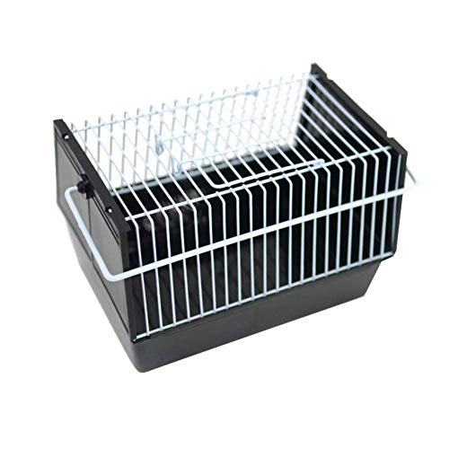 Vogel-Reisekäfig, tragbare Kleintier-Transportbox mit 2 Futterspendern, Vogelträger-Zubehör für Nymphensittiche, mittelgroße Papageien und Wellensittiche von HuangguiyuanV