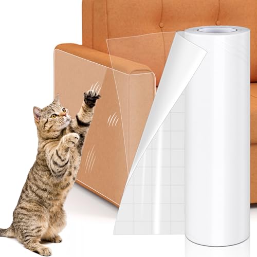 Bett Kratzschutz Katze, Katze Kratzschutzfolie 20cm X 5m Anti Kratz Folie, Kratzschutz, Kratzfeste Folie, Kratzschutz Sofa Katze Tape für MöBel Couch Tür Wand Kratzabwehr Von Katzen Hunde von Huanmin