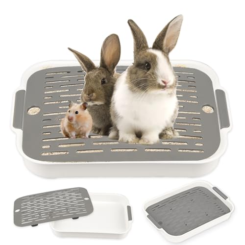 Tablett Hasentoilette, Tablett Haustier Toilette, Kaninchentoilette, Meerschweinchen Toilette, Kleintier Katzentoilette Töpfchentrainer, Katzentoilette für Kleintier Kaninchen Meerschweinchen Tablett Hasentoilette, Tablett Haustier Toilette, Kaninchentoilette, Meerschweinchen Toilette, Kleintier Katzentoilette Töpfchentrainer, Katzentoilette für Kleintier Kaninchen Meerschweinchen von Huanmin