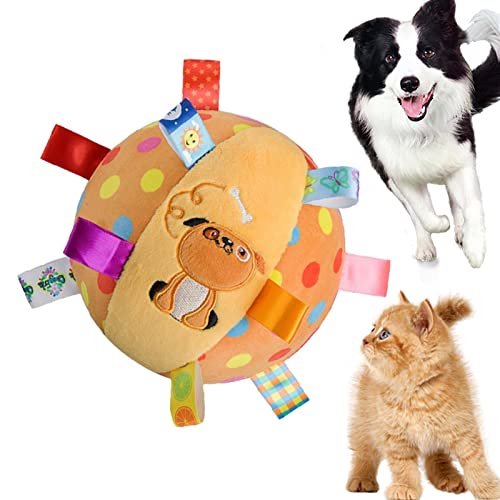 Huaxingda Hund Quietschender Ball | Interaktiver 6-Zoll-Apportierhundeball mit lustigem Quietschgeräusch - Langlebiger Kauball für das Training der Zahnreinigung, Hütebälle, Hundeplüschtier von Huaxingda
