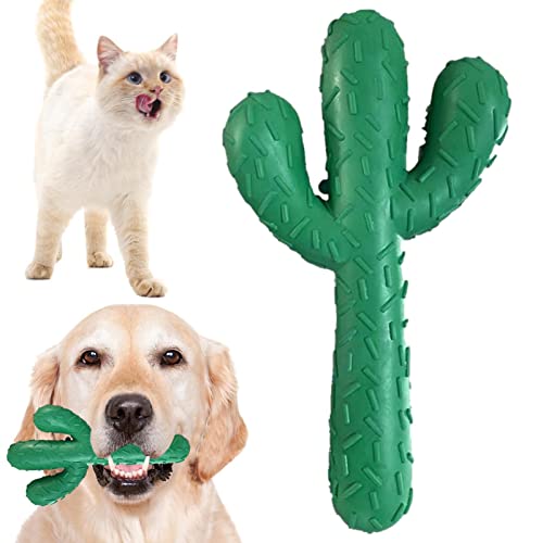 Huaxingda Hundespielzeug zum Zahnen – verschleißfestes Kaktus-Form, Kauspielzeug für Haustiere, langlebig, Kaktus-Hundespielzeug für kleine, mittelgroße und große Rassen von Huaxingda