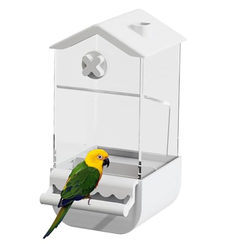 Huayeex Automatischer Vogelfutterautomat, Indoor-Futterspender Für Wellensittiche, Wellensittich & Nymphensittich Futterspender Spritzwassergeschützt von Huayeex