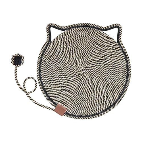 Huayeex Horizontaler Katzenkratzer - Runder horizontaler Boden Kratzmatte mit Spielzeug - Katzenbett, Haustierzubehör, Möbelschutz für Wand, Couch, Teppiche, Sofas Huayeex Horizontaler Katzenkratzer - Runder horizontaler Boden Kratzmatte mit Spielzeug - Katzenbett, Haustierzubehör, Möbelschutz für Wand, Couch, Teppiche, Sofas von Huayeex