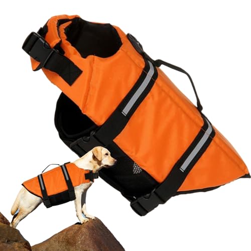 Huayeex Hundeschwimmweste | Hunde Flotationsweste - Reflektierend Verstellbar Atmungsaktiv Mit Auftrieb Für Pool See Boot Kajak Rafting Training Huayeex Hundeschwimmweste | Hunde Flotationsweste - Reflektierend Verstellbar Atmungsaktiv Mit Auftrieb Für Pool See Boot Kajak Rafting Training von Huayeex
