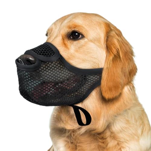 Huayeex Keine Rindenmündung für Hunde, Anti -Rinde -Mündung - Mesh Korb Mundabdeckung zum Bellen beißende Prävention - Weichmasch von Huayeex