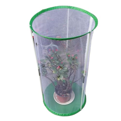 Huayeex Schmetterlingshabitat,30 x 40 cm Raupenbehälter Mit Reißverschluss | Faltbare Pflanzenabdeckung Für Wissenschaftliches Projekt Gartenbeobachtung Zuchtbeobachtung von Huayeex