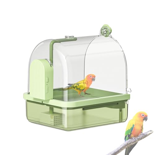 Huayeex Vogelbäder Für Käfig, Innenbader Für Vögel, Kaufsicherer Ständer Spielplatz Zwei Modi Automatisch Für Innen Außen Voliere Reisen Präsentation von Huayeex
