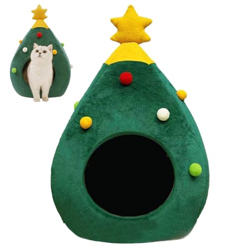 Weihnachtsbaum Katzenhaus Dreieck Katzenhaus Katzenzelt Höhle Bett Warm Und Bequem Katze Schlafhöhle Haus Halbgeschlossene Katzenhöhle Nest Weihnachtshöhle Betten Für Haustiere Katzen Und Hunde Weihnachtsbaum Katzenhaus Dreieck Katzenhaus Katzenzelt Höhle Bett Warm Und Bequem Katze Schlafhöhle Haus Halbgeschlossene Katzenhöhle Nest Weihnachtshöhle Betten Für Haustiere Katzen Und Hunde von Huayeex