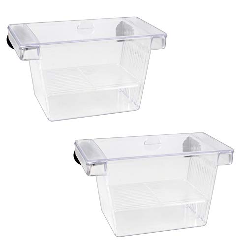 Huayue 2 Set Fisch Ablaichkasten Aquarium Aufzuchtbehälter Kunststoff Fisch Zucht Isolation Box Schwimmende Laichkasten Ablaichkasten Brutkasten Zuchttanks Breeding Box mit 4 Saugnäpfe (Transparent) Huayue 2 Set Fisch Ablaichkasten Aquarium Aufzuchtbehälter Kunststoff Fisch Zucht Isolation Box Schwimmende Laichkasten Ablaichkasten Brutkasten Zuchttanks Breeding Box mit 4 Saugnäpfe (Transparent) von Huayue