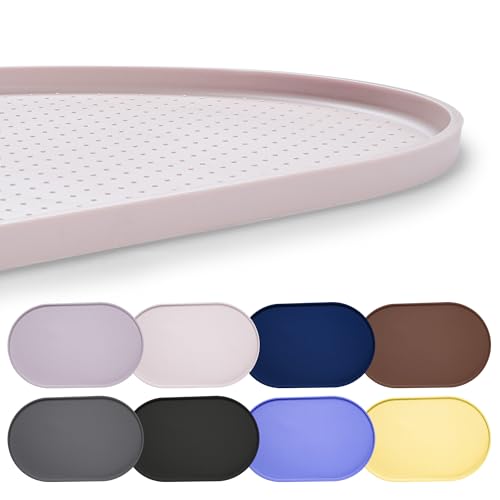 Hubulk 100 % wasserdichte Silikon-Haustier-Futtermatte mit erhöhtem Rand für Futter und Wasser, Hundenapf-Matten, Katzennäpfe, Tischset mit hohem Rand, schützt den Boden für Katzen und Hunde (weißer von Hubulk