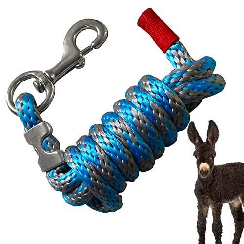 Haustiere Führstrick 2-Meter-Handleine zum Führen von Haustieren mit Haken, langes Halsband Hundetrainingsleine für Hunde Farm Pets Führstricke für Ziegen, Esel, Pferde von Hudhowks
