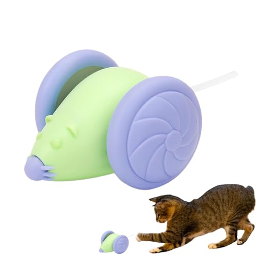 Hudhowks Elektrisches Katzenspielzeug, Katzen-Maus-Spielzeug | Elektronisches Roboter-Maus-Katzenspielzeug,Katzen-Anreicherungsspielzeug, intelligentes elektrisches Kätzchenspielzeug, automatisches von Hudhowks