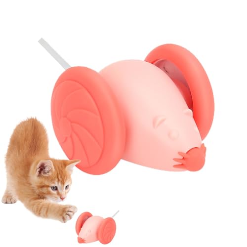 Hudhowks Elektrisches Maus-Katzenspielzeug, bewegliches Maus-Katzenspielzeug - Elektronische Maus, realistische Katzenspielzeugmäuse | Interaktives Katzenspielzeug, über USB wiederaufladbares von Hudhowks