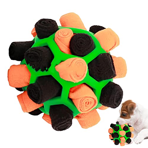Hudhowks Hund Schnüffelball tragbare Schnüffelmatte Interaktives Schnüffelbällchen-Spielzeug für Haustiere Tragbares Welpen-Puzzle-Spielzeug zur Förderung der natürlichen Nahrungssuche von Hudhowks
