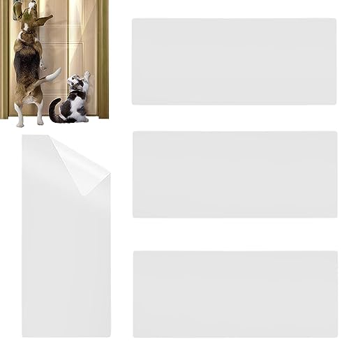 Hudhowks Katzenband für Möbel,3/4 Stück Kratzschutzband für Katzen | Durchsichtiger PVC-Türschutz gegen Katzenkratzer, verschleißfester Schutz für Möbel und Sofas von Hudhowks