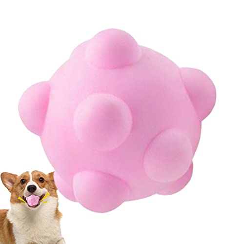 Hüpfball Apportierspielzeug für Hunde zu Kauen Hundespielball Kauspielzeug für Hunde, unzerstörbares quietschendes Hundespielzeug für große und kleine Hunde, Trainingsbälle zum Holen von Hunden von Hudhowks
