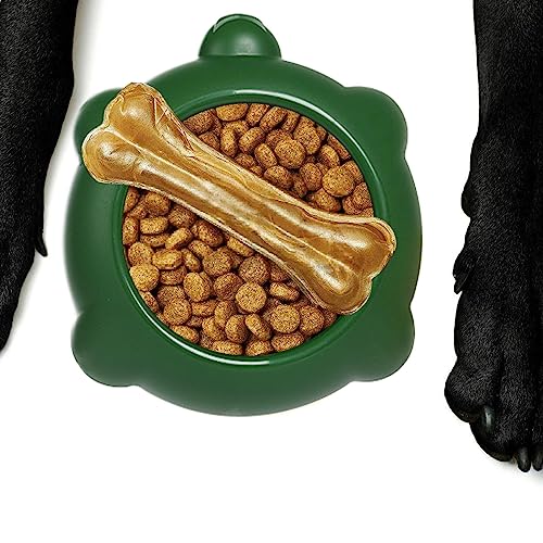 Hundefutternäpfe,Großer Slow Feeder Hundenapf - Runde Futterplatte mit Futtermatte, Silikon-Leckkissen für Hunde, Trainingshilfen für die Verdauung von Welpen Hudhowks von Hudhowks