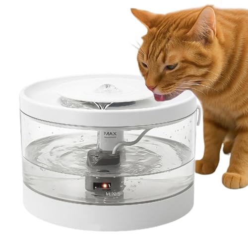 Huehkir Katzenbrunnen | Automatischer Trinkbrunnen Für Kätzchen - Mit Filter Leise Smarte Wasserversorgung Für Katzen Hunde Reise von Huehkir