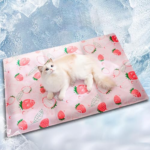 Kühlmatte Für Hunde, Kühldecke Für Hunde, Selbstkühlend Katze Kühl Kühlende Hundematte, Tragbare Nicht Schlupf matratzes Zum Kühlen Von Hunden Im Sommer Kühl Halten(M) von Huehkir