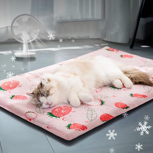 Kühlmatte Für Hunde, Kühldecke Für Hunde, Selbstkühlend Katze Kühl Kühlende Hundematte, Tragbare Nicht Schlupf matratzes Zum Kühlen Von Hunden Im Sommer Kühl Halten(S) von Huehkir