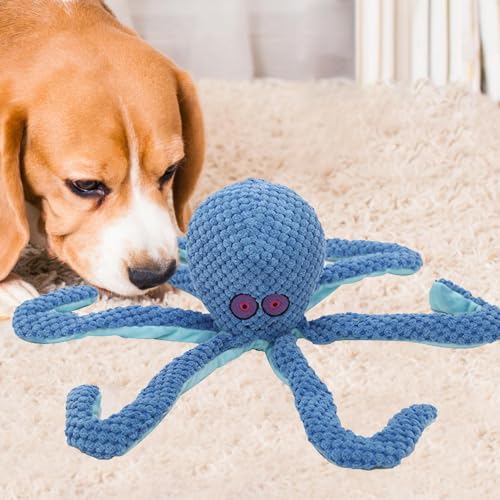 Quietschende Spielzeug Für Hund, Octopus Hund Und Katze Kauspielzeug, Octopus Dauerhafte Interaktive Haustier Spielzeug, Hundespielzeug Ohne Füllung Für Kleine Und Mittlere Hunde von Huehkir