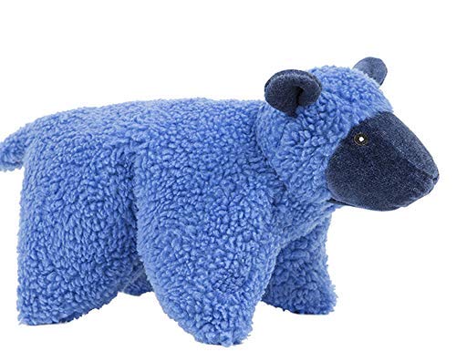 HuggleHounds Plüsch Hundespielzeug - Fuzzy Hundespielzeug, weicher Plüsch, für kleine und große Rassen mit Quietscher - Lester Lamb, groß von HuggleHounds