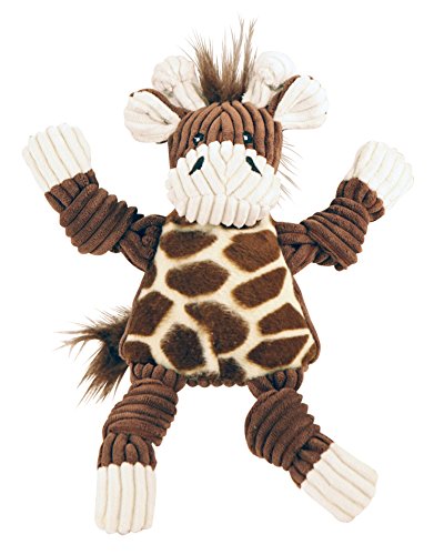 Hugglehounds Plüsch Cord strapazierfähig Knotties Hundespielzeug Giraffe Knottie von HuggleHounds