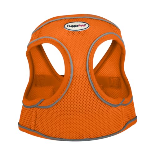 HugglePets Air-Mesh-Hundegeschirr zum Hineinsteigen, robust, sicher, leicht und atmungsaktiv, für große Hunde, mit reflektierendem Futter, Orange (Größe L – 52–60 cm) HugglePets Air-Mesh-Hundegeschirr zum Hineinsteigen, robust, sicher, leicht und atmungsaktiv, für große Hunde, mit reflektierendem Futter, Orange (Größe L – 52–60 cm) von HugglePets
