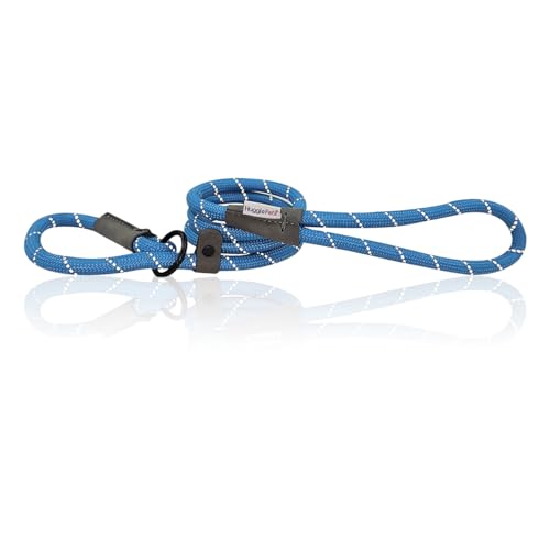 HugglePets Hundeleine, reflektierend, blau, 1,13 m, aus Seil, gut sichtbar, für Spaziergänge und Training, für kleine, mittelgroße und große Hunde HugglePets Hundeleine, reflektierend, blau, 1,13 m, aus Seil, gut sichtbar, für Spaziergänge und Training, für kleine, mittelgroße und große Hunde von HugglePets