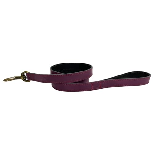 HugglePets Legacy Hundeleine, aus britischem Leder, handgefertigt, Merlot, 100 x 1,9 cm HugglePets Legacy Hundeleine, aus britischem Leder, handgefertigt, Merlot, 100 x 1,9 cm von HugglePets