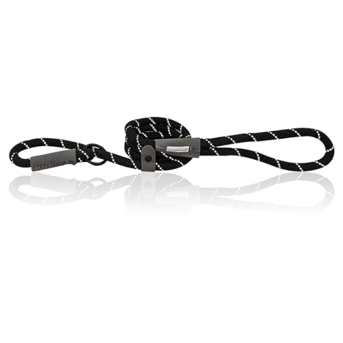 HugglePets Reflektierendes schwarzes Seil für Hunde, 1,13 m, für den Außenbereich, gut sichtbar, für Spaziergänge und Training, für kleine, mittelgroße und große Hunde HugglePets Reflektierendes schwarzes Seil für Hunde, 1,13 m, für den Außenbereich, gut sichtbar, für Spaziergänge und Training, für kleine, mittelgroße und große Hunde von HugglePets
