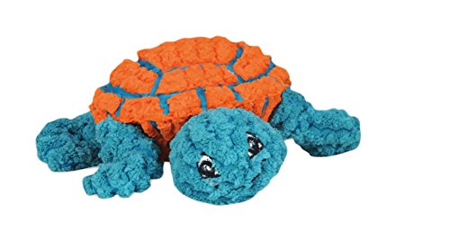 HuggleHounds Ruff-Tex Quietschspielzeug für Hunde, robust, natürlich, Schildkröte, groß von HuggleHounds