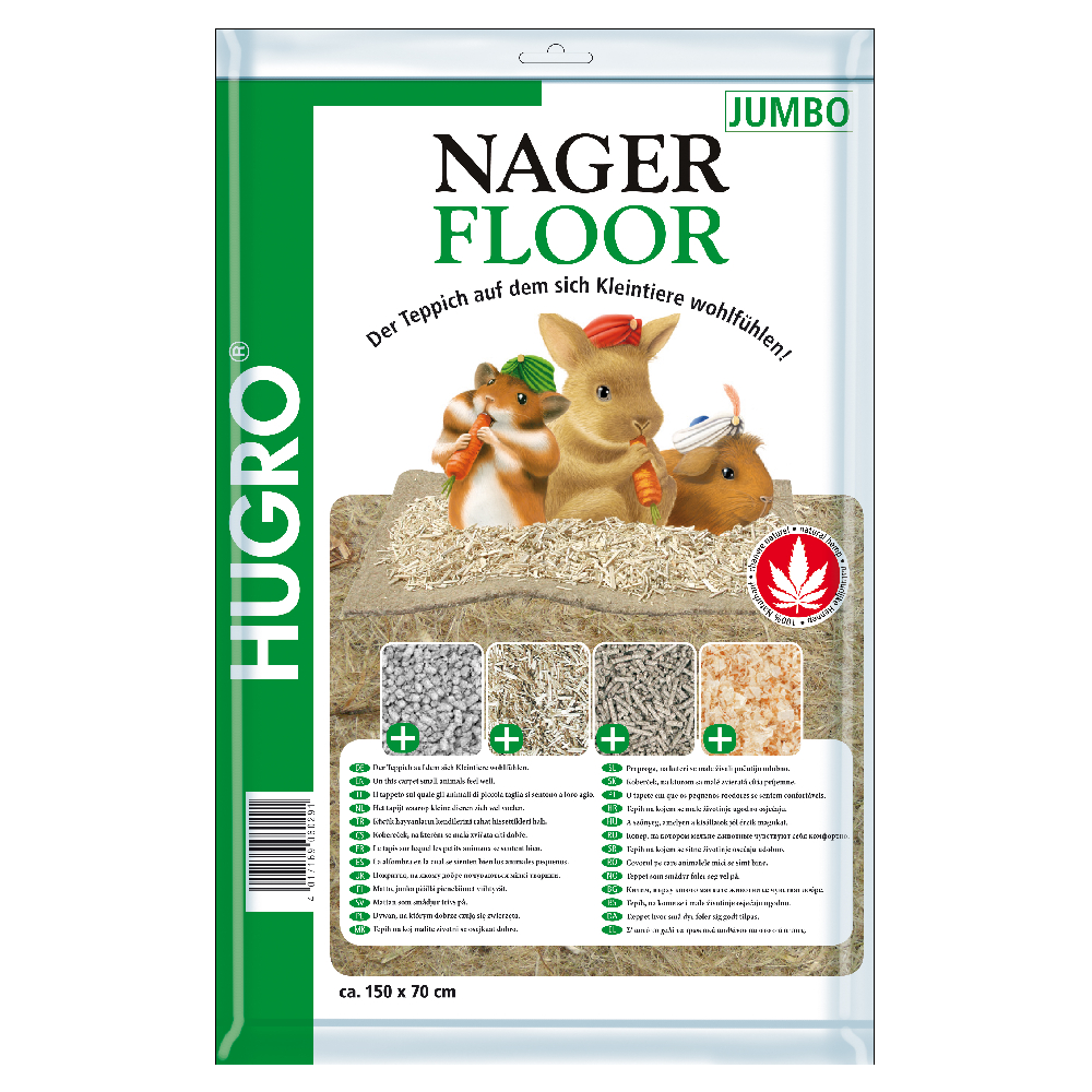 Hugro Hanf-Nagerfloor - 70 x 150 cm von Hugro