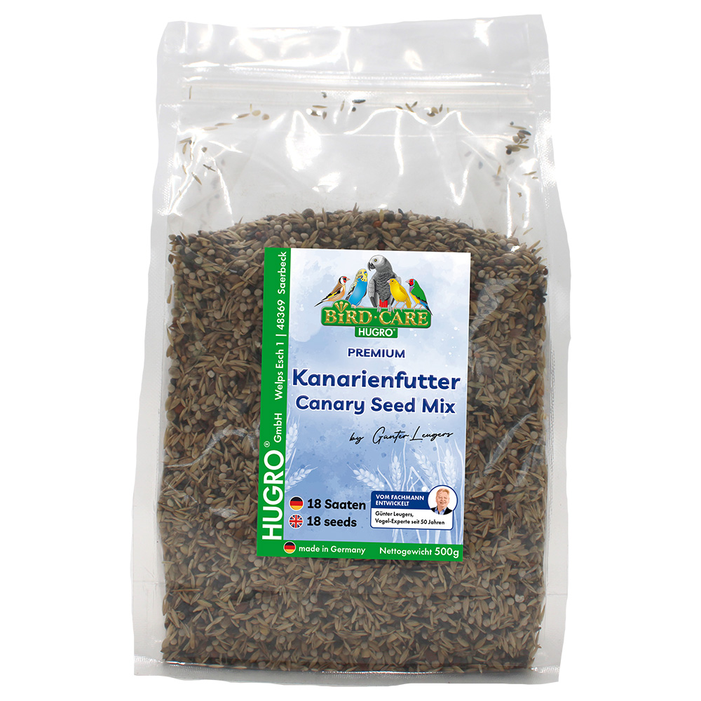 Hugro Kanarienfutter 18 Saaten - Sparpaket: 2 x 500 g Hugro Kanarienfutter 18 Saaten - Sparpaket: 2 x 500 g von Hugro