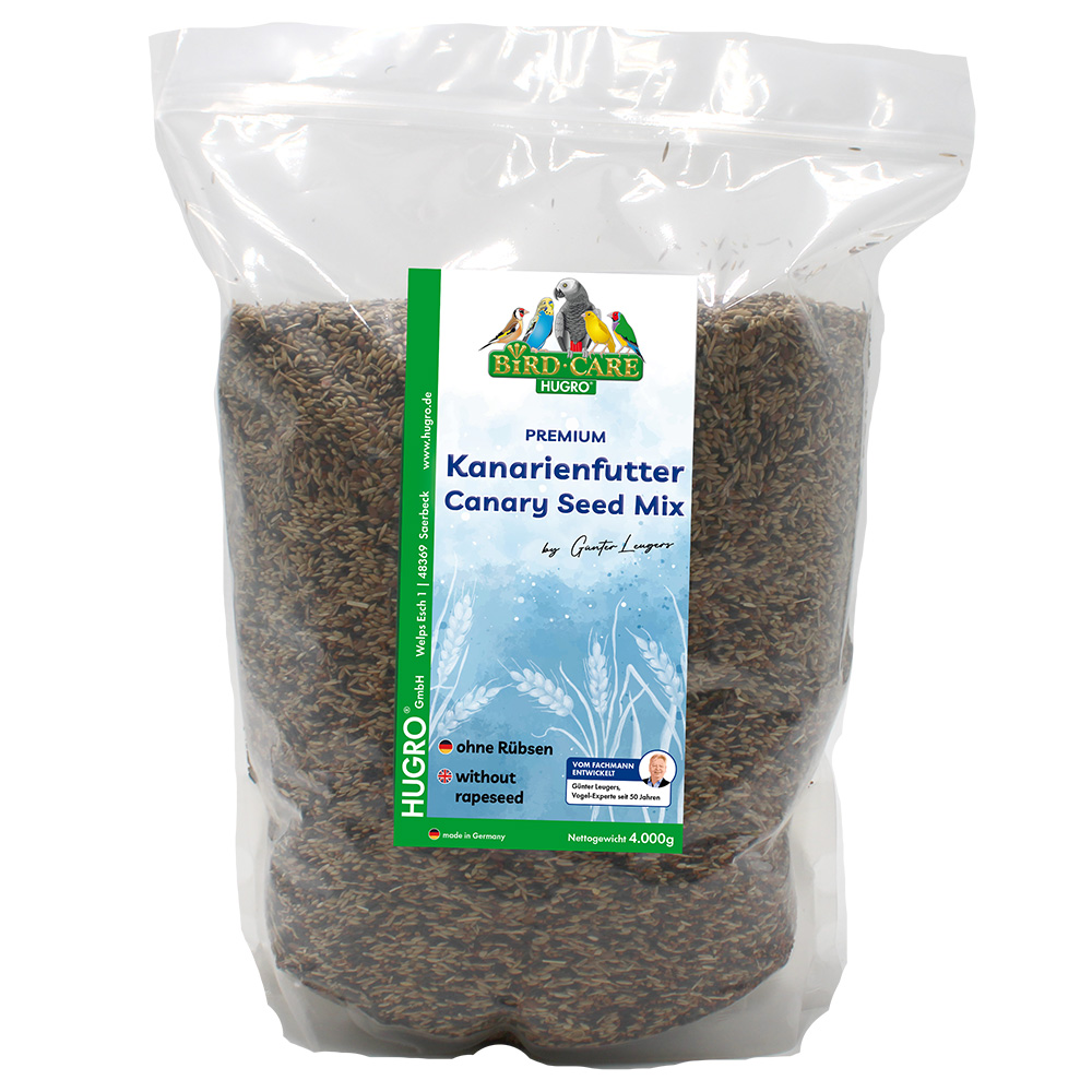 Hugro Kanarienfutter ohne Rübsen - 4 kg Hugro Kanarienfutter ohne Rübsen - 4 kg von Hugro