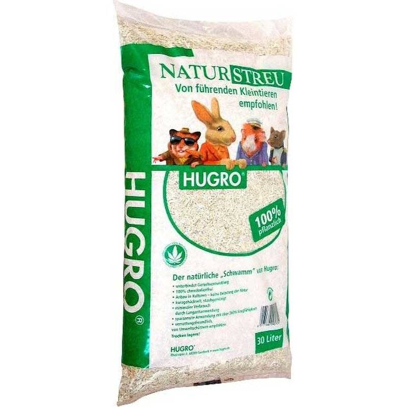 Hugro Nager Hanfeinstreu - 100 l (0,26 € pro 1 l) von Hugro