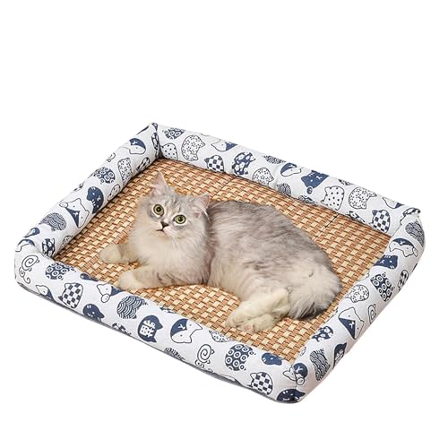 Hugsweet Haustiere kühlendes Rattan-Pad, EIS-Rattan-Kühlbett,Haustiere Sommerkühlende Rattanmatten | Atmungsaktive, Kratzfeste Rattan-Bettmatte für kleine Hunde, Haustiere, Katzen Hugsweet Haustiere kühlendes Rattan-Pad, EIS-Rattan-Kühlbett,Haustiere Sommerkühlende Rattanmatten | Atmungsaktive, Kratzfeste Rattan-Bettmatte für kleine Hunde, Haustiere, Katzen von Hugsweet