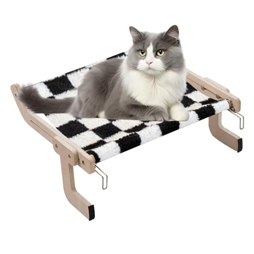 Hugsweet Katzenfensterbett, Katzenfenstersitz | schnurlose Katzenhängematte Fenstersitz für Indoor-Katzen, verstellbares Katzenbett aus für Schublade und Schrank Hugsweet Katzenfensterbett, Katzenfenstersitz | schnurlose Katzenhängematte Fenstersitz für Indoor-Katzen, verstellbares Katzenbett aus für Schublade und Schrank von Hugsweet