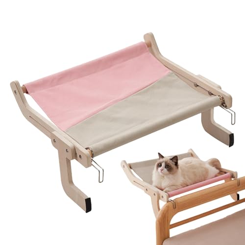Hugsweet Katzenfensterhängematte | Katzenhängematte aus - Fensterhängematte für Indoor-Katzen, einfach zu verstellen und zu montieren, großer Katzenbettsitz für Fensterbank, Nachttisch Hugsweet Katzenfensterhängematte | Katzenhängematte aus - Fensterhängematte für Indoor-Katzen, einfach zu verstellen und zu montieren, großer Katzenbettsitz für Fensterbank, Nachttisch von Hugsweet