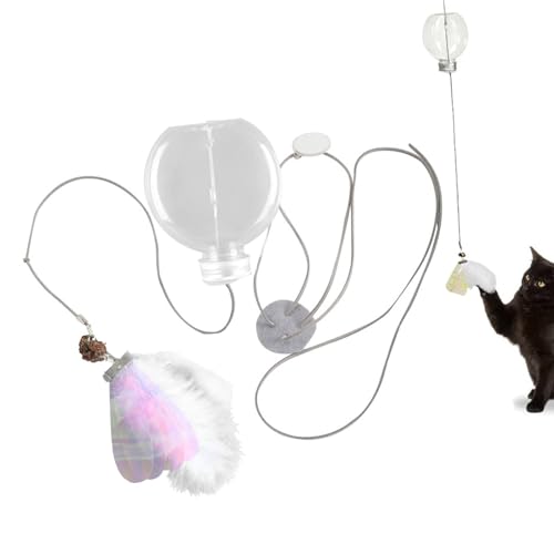 Hugsweet Katzentürspielzeug,Türkatzenspielzeug, Katzenspielzeug mit Leckerlispender, Interaktives Katzenspielzeug, neckendes Katzenspielzeug für den Innenbereich, Haustier-Übungsspielzeug, Hugsweet Katzentürspielzeug,Türkatzenspielzeug, Katzenspielzeug mit Leckerlispender, Interaktives Katzenspielzeug, neckendes Katzenspielzeug für den Innenbereich, Haustier-Übungsspielzeug, von Hugsweet