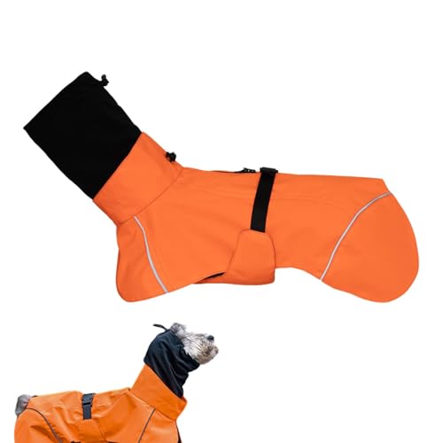 Hugsweet Wasserdichter Hunderegenmantel,Hunderegenmantel - Atmungsaktiver Hunde-Regenmantel mit Kapuze, Slicker-Poncho | Wasserdichter Regenmantel mit nachtreflektierenden Streifen, beruhigender Hugsweet Wasserdichter Hunderegenmantel,Hunderegenmantel - Atmungsaktiver Hunde-Regenmantel mit Kapuze, Slicker-Poncho | Wasserdichter Regenmantel mit nachtreflektierenden Streifen, beruhigender von Hugsweet