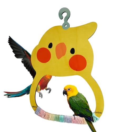 Hugsweet schaukel - Spielzeug Für Vogelkäfig & Inneneinrichtung,Haustier Holz Sitzstange Mit Schnabelpflege-Funktion Für Wohnung, Spielbereich & Außenbereich Hugsweet schaukel - Spielzeug Für Vogelkäfig & Inneneinrichtung,Haustier Holz Sitzstange Mit Schnabelpflege-Funktion Für Wohnung, Spielbereich & Außenbereich von Hugsweet
