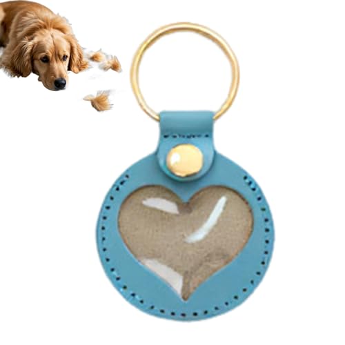 Hundehaarsammler Schlüsselbund - Haustier -Gedenkgeschenke, Hundehaarspeicher Schlüsselbund, süße Herzform Charme, Haustier Haar Keepske Keyring Leder Pet Memorial Anhänger für Haustierliebhaber Hundehaarsammler Schlüsselbund - Haustier -Gedenkgeschenke, Hundehaarspeicher Schlüsselbund, süße Herzform Charme, Haustier Haar Keepske Keyring Leder Pet Memorial Anhänger für Haustierliebhaber von Hugsweet