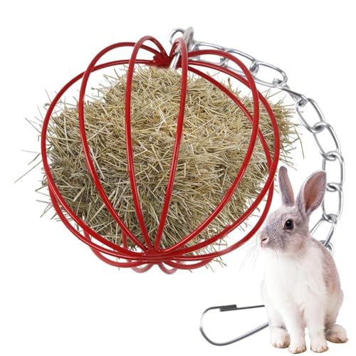 Kaninchen-Heu-Feeder-Kaubspielzeug, das Metall Gras Fütterungskugel H-ase Heuspender Rabbit Grass Ball Haustier Spielzeug für Hamster Meerschweinchen kleines Tier Kaninchen-Heu-Feeder-Kaubspielzeug, das Metall Gras Fütterungskugel H-ase Heuspender Rabbit Grass Ball Haustier Spielzeug für Hamster Meerschweinchen kleines Tier von Hugsweet