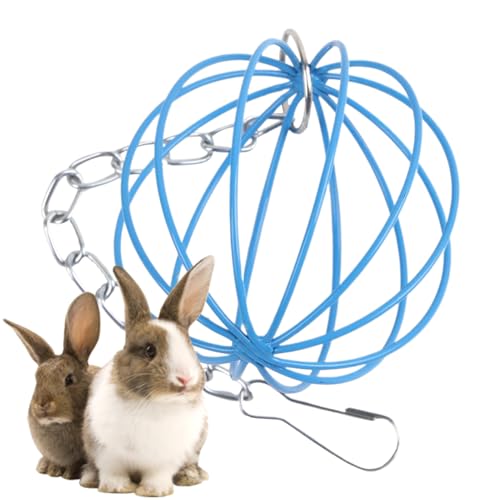 Kaninchen-Heu-Feeder-Kaubspielzeug, das Metall Gras Fütterungskugel H-ase Heuspender Rabbit Grass Ball Haustier Spielzeug für Hamster Meerschweinchen kleines Tier Kaninchen-Heu-Feeder-Kaubspielzeug, das Metall Gras Fütterungskugel H-ase Heuspender Rabbit Grass Ball Haustier Spielzeug für Hamster Meerschweinchen kleines Tier von Hugsweet