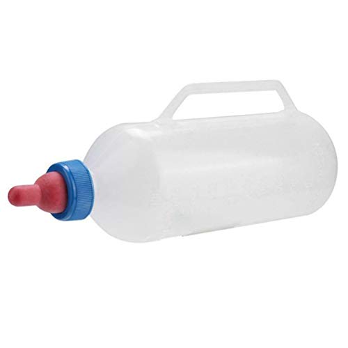 Huhebne Flasche für Ziegenmilch zum Stillen, 1 l, Griff aus robustem Material von Huhebne
