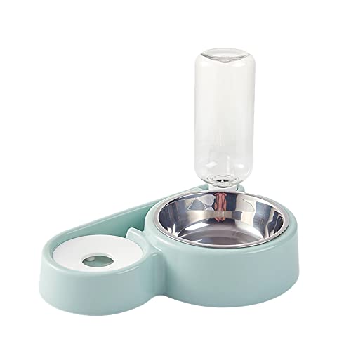 Huhebne Hundenapf, Anti-Nass-Mund-Nutzung, automatischer Wassernapf, Doppelnapf, automatisches Trinkbecken (blau) von Huhebne