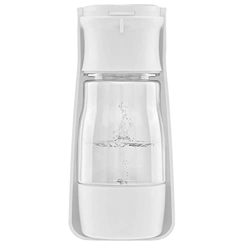 Huhebne Tragbare Hunde-Wasserflasche, Hunde-Wasserflasche, Faltbarer, Auslaufsicherer Haustier-Wasserflaschenspender zum Gehen, Weiß von Huhebne