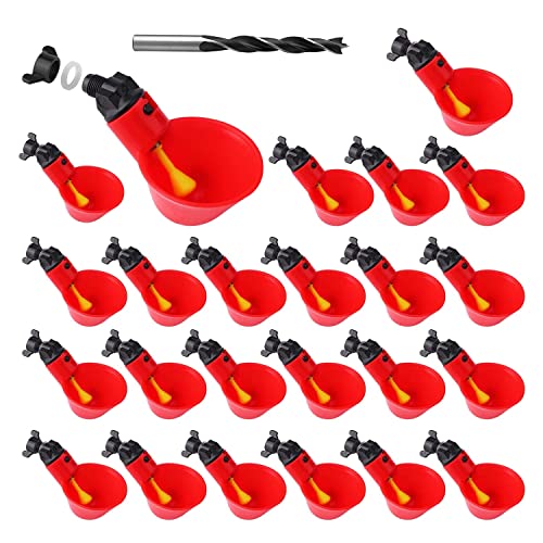 Huhebne Vollautomatische GeflüGel-Trinkmaschine, HüHner-Trinkbecher, HüHner-Wassernippel-TräNke, TräNke, 12 StüCk Huhebne Vollautomatische GeflüGel-Trinkmaschine, HüHner-Trinkbecher, HüHner-Wassernippel-TräNke, TräNke, 12 StüCk von Huhebne
