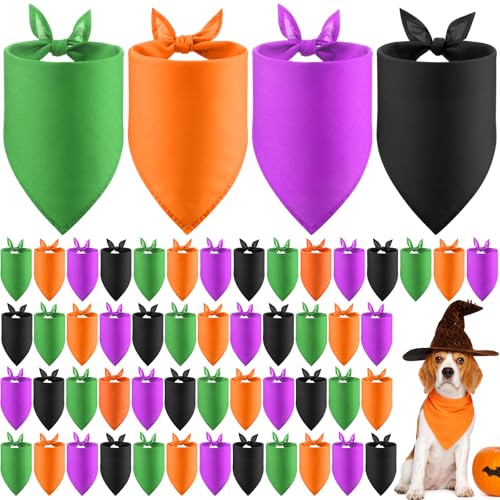 Huhumy Hundehalstücher für Hunde, Sublimationsdruck, blanko, für Hunde, Wärmeübertragung, Dreieck-Lätzchen, Schal für kleine, mittelgroße und große Welpen, Haustiere, Halloween, Weihnachtskostüm von Huhumy